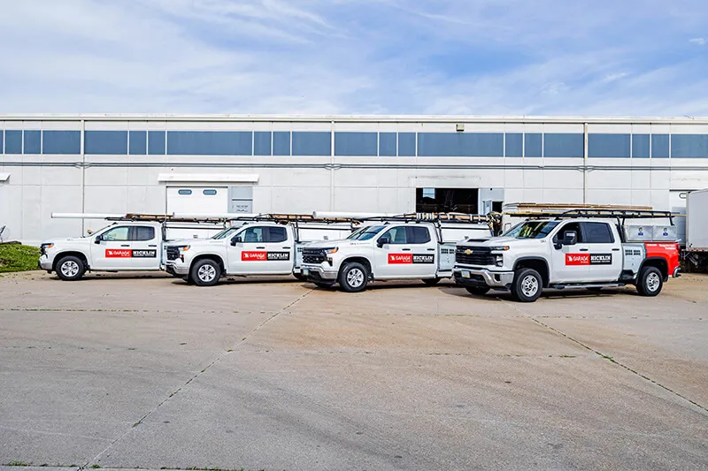 Hicklin Garage Doors Cedar Rapids offical trucks