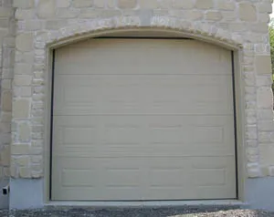 Garage door with an arch
